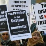 British Muslim Protesting at Downing Street