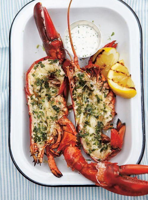 Grilled Lobster with herbs