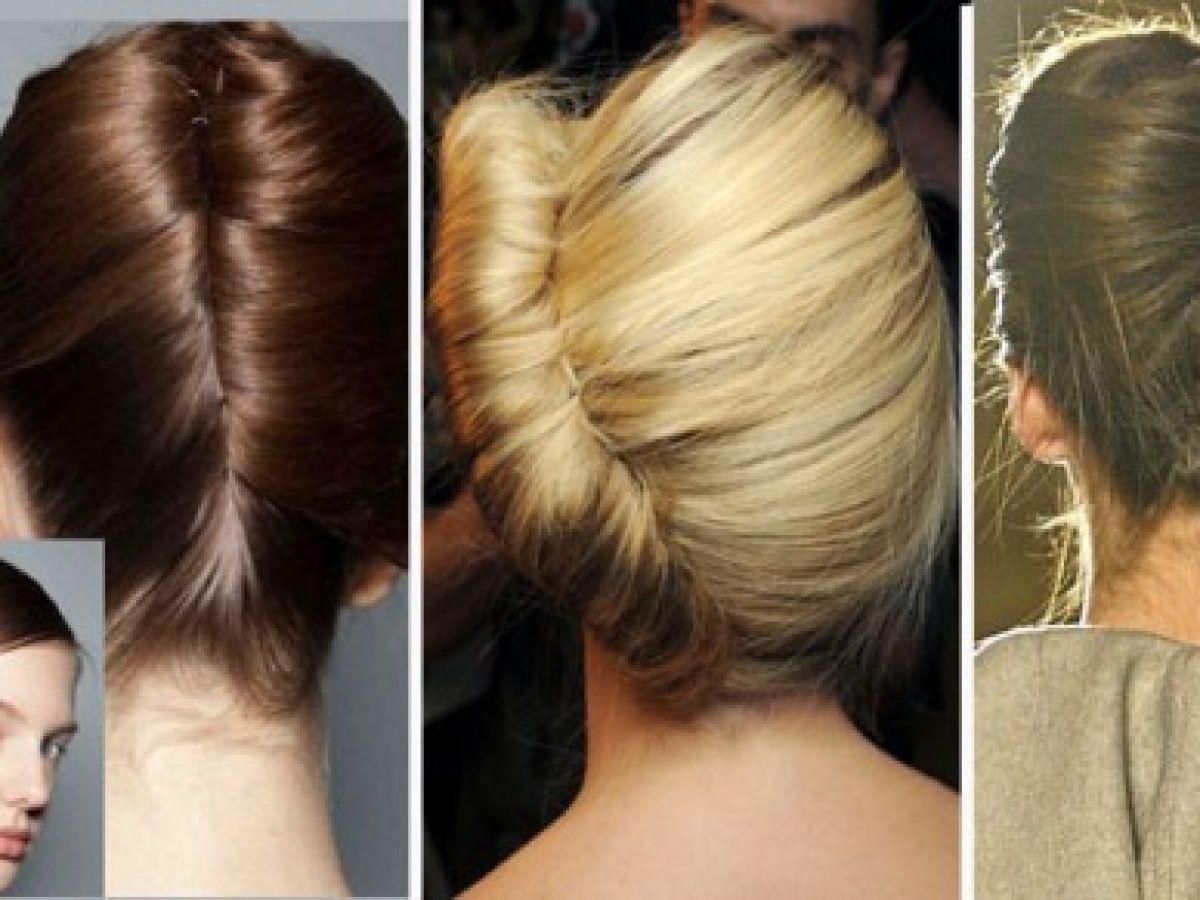 Image of Banana bun hairstyle for long hair