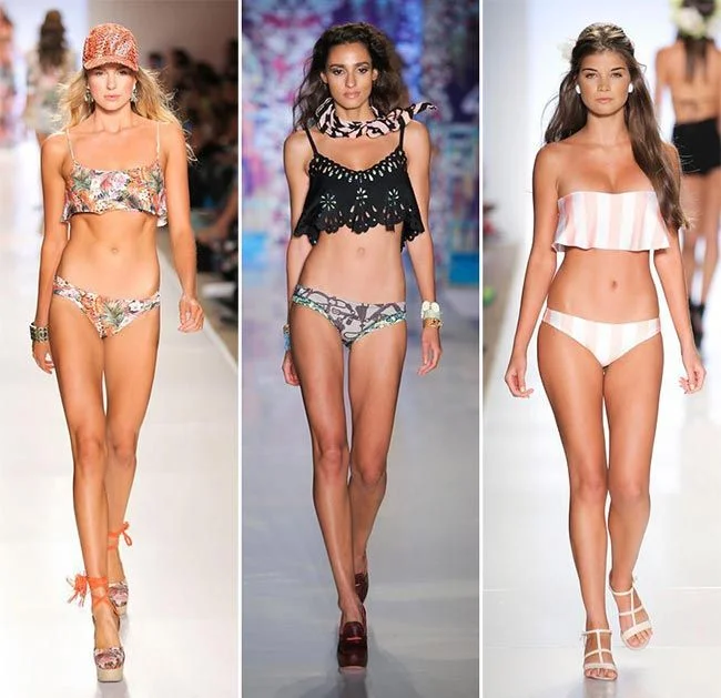 spring summer 2015 swimwear trends flounce bikini top