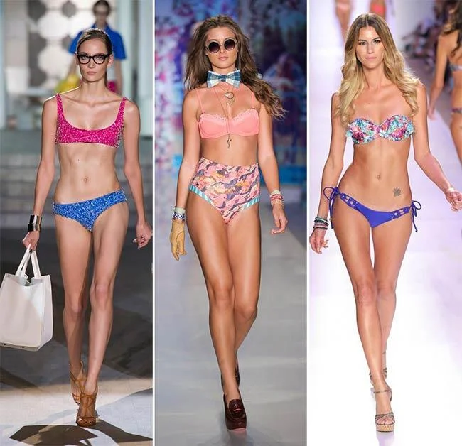 spring summer 2015 swimwear trends mismatched swimwear