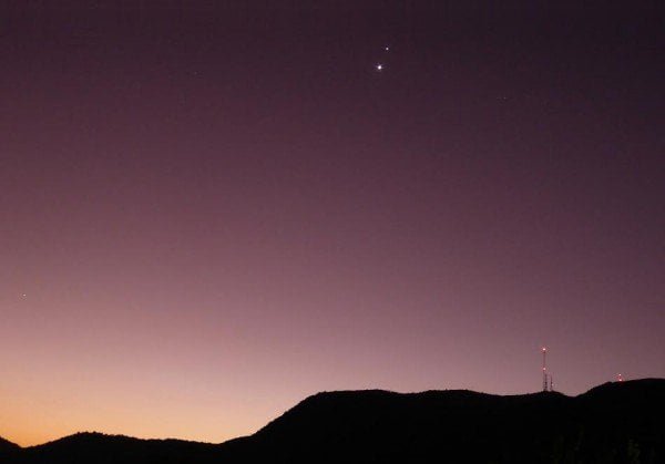 Spectacular Venus and Jupiter conjunction