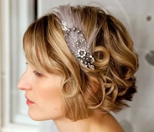 Wedding Hairstyles for Short Hairs beautiful wedding short hairstyles