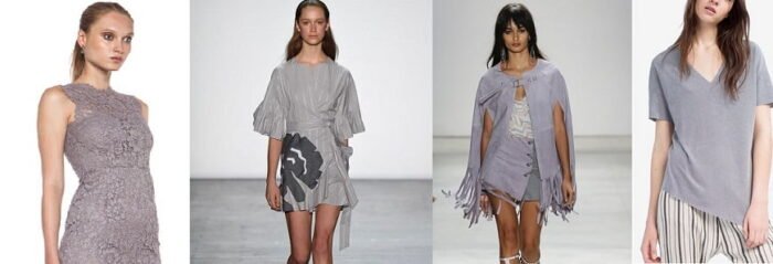 Summer color palette – 20 styles of Lilac Grey