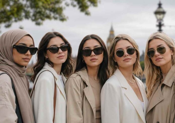 Best Sunglasses for Face Shape UK Layla Hassan's guide to the best sunglasses for face shape UK, showing oval, round, square, heart and oblong face shape frame recommendations