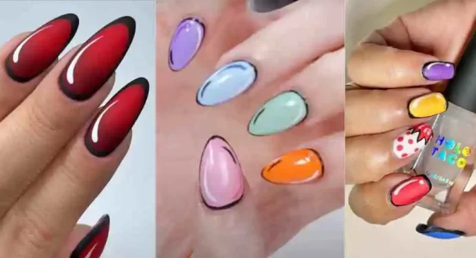 How to do Comic Book Nail Art | A new Obsession of Tiktok