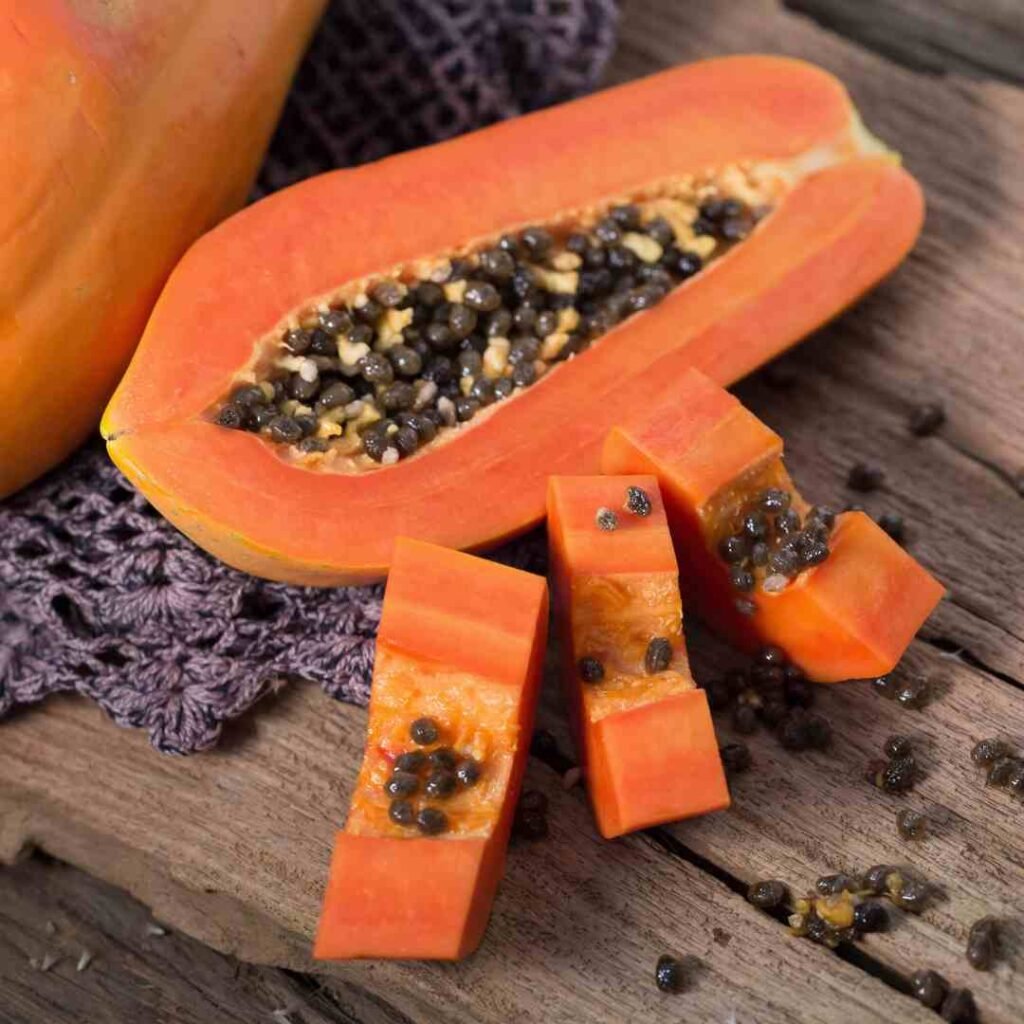 Raw papaya diet