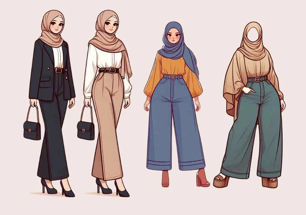 How to Style a Hijab with Jeans: A Modest Fashion Guide Rectangle Body Shape