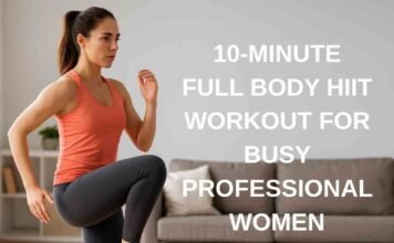 10-minute full body HIIT workout for busy professional women