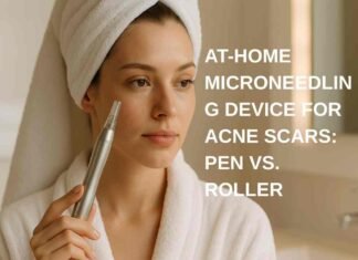 At-Home Microneedling for Acne Scars: A Deep Dive Review of Devices, Depths, and Dermaceuticals At-Home Microneedling Device for Acne Scars