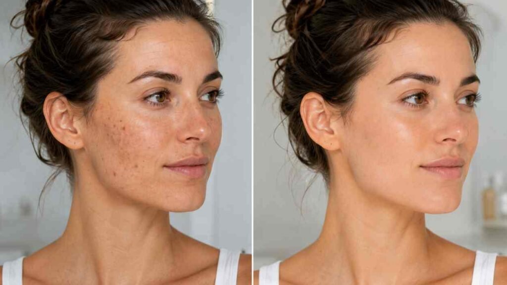 How to get rid of dark spots on face using vitamin C and retinol