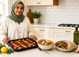 Three anti-inflammatory recipes uk served on a bright kitchen counter