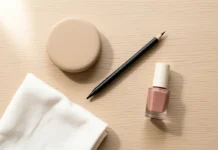 Halal Makeup Brands UK: 5 Certified Picks You Can Buy Now Halal makeup brands UK essentials arranged on a bright vanity