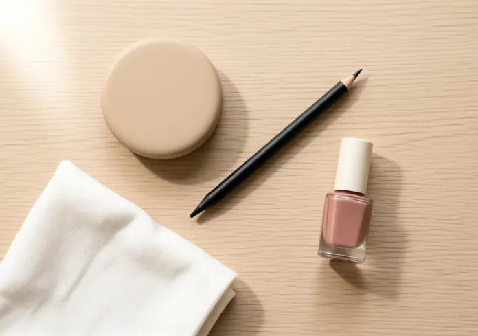 Halal Makeup Brands UK: 5 Certified Picks You Can Buy Now Halal makeup brands UK essentials arranged on a bright vanity
