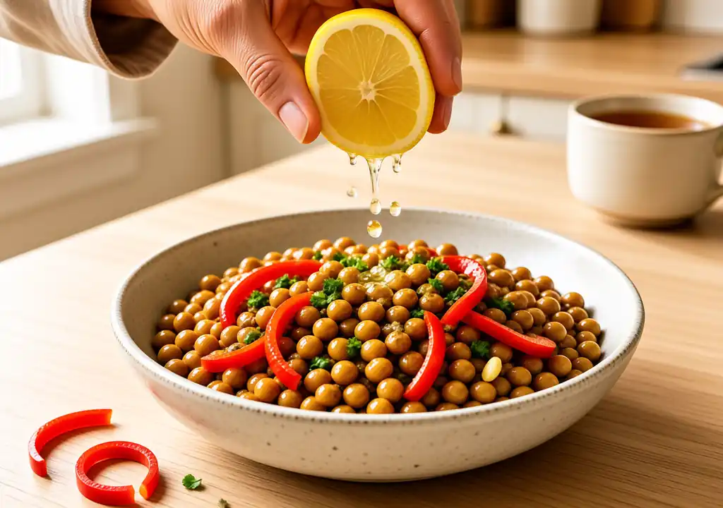Iron Rich Foods for Women UK: The Full List (and How to Absorb Them) Lemon juice squeezed over lentils to boost iron absorption