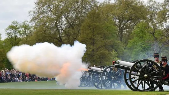 103 Cannon Shots to welcome little Princess