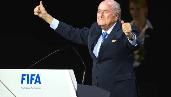 Joseph Blatter is re-elected as head of FIFA